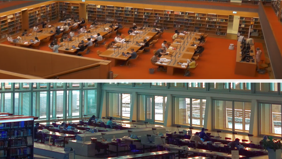Plätze in den Lesesälen bis März |Seats in the reading rooms until March