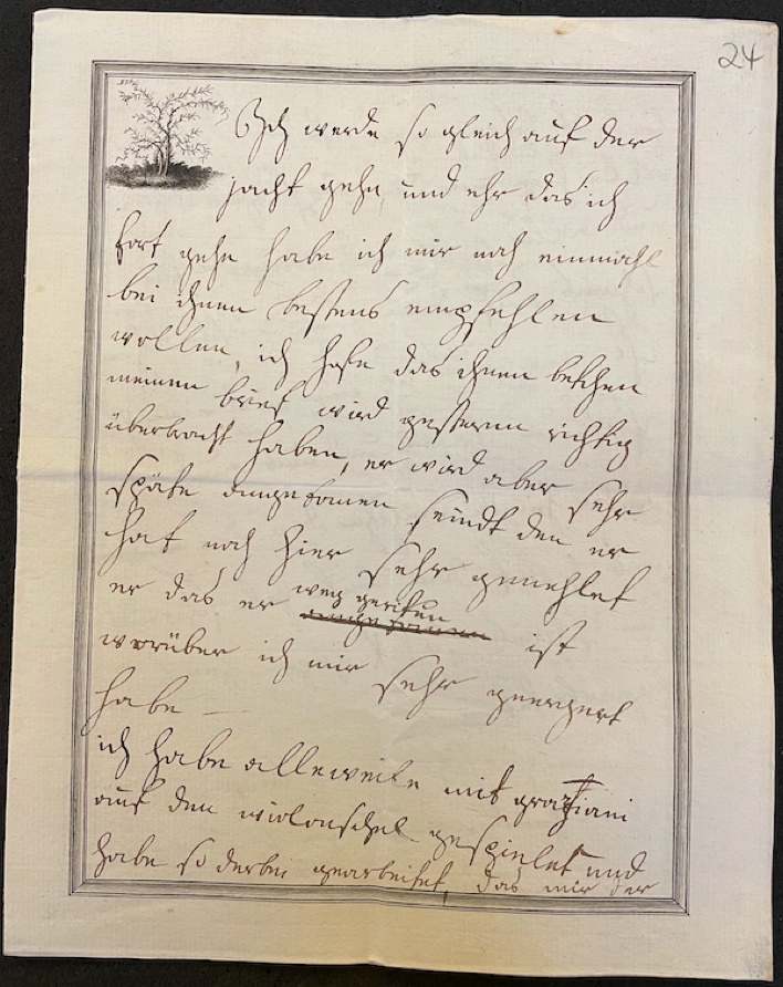 Letter from Friedrich Wilhelm II to Wilhelmine Enke, c. 1780. P. 24. – GStA: BPH Rep. 48, M.22