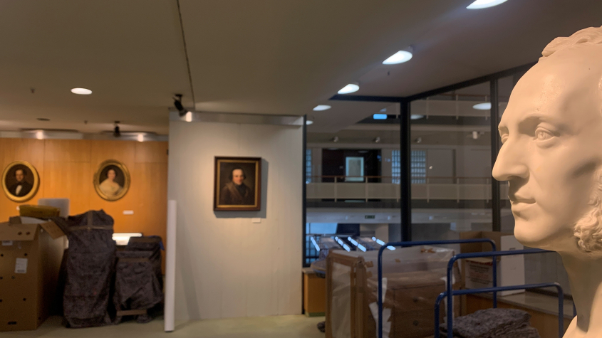 Mendelssohn-Ausstellung Lesesaal Potsdamer Straße