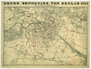 Neuer Grundriss von Berlin 1848 / Staatsbibliothek zu Berlin-PK. Lizenz: CC BY-NC-SA 4.0