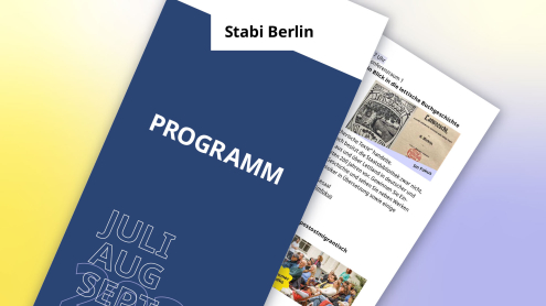 Cover und Innenseite des aktuellen Programmhefts