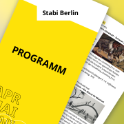 Aktuelles Programmheft der Stabi Berlin