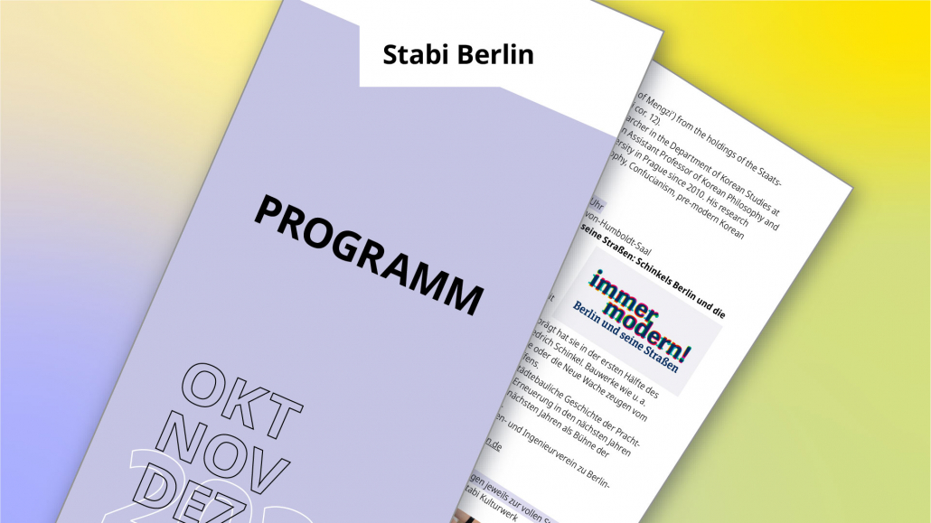 Stabi Programmheft Oktober bis Dezember 2024