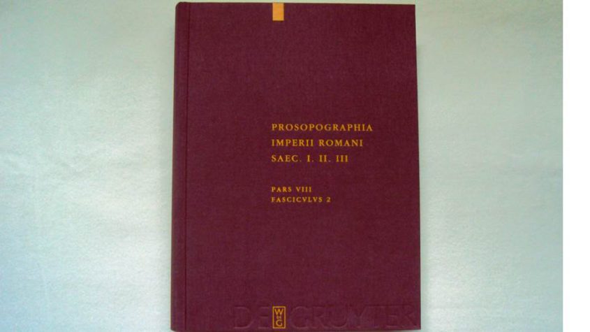 Einband der Prosopographia Imperii Romani - Foto: Uta Wallwitz-Berggötz