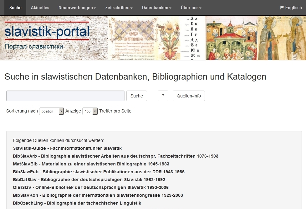 Screenshot Slavistik-Portal/Bildnachweis: Osteuropa-Abteilung, Lizenz: CC BY-NC-SA 4.0