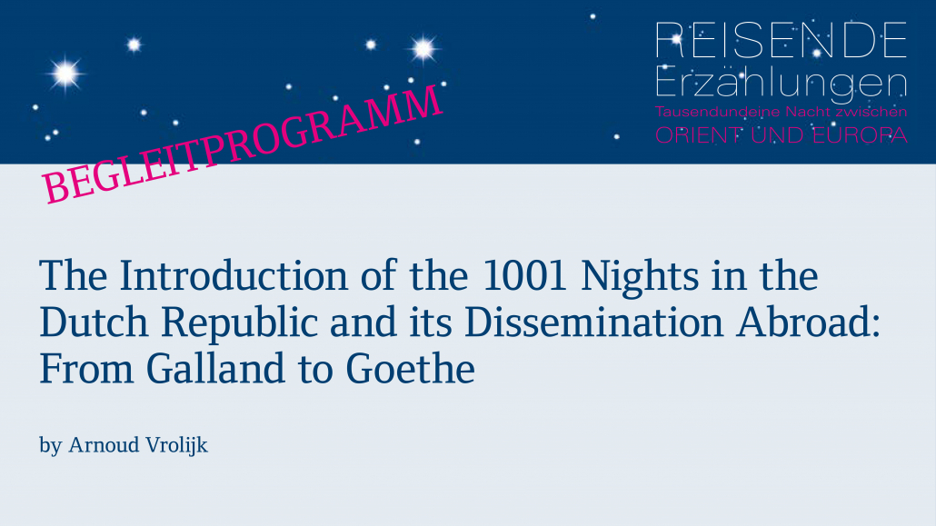 Begleitprogramm 1001 Nacht am 03.12.