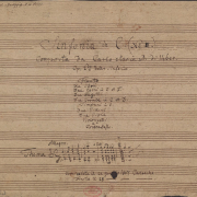 Titelblatt 55 MS 223 (Carl Maria von Weber, Sinfonie Nr. 2 C-Dur WeV M.3)