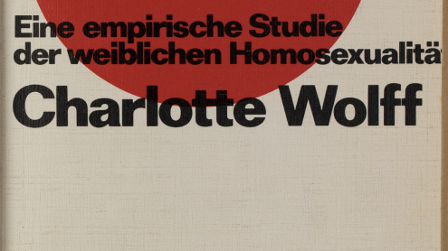 Charlotte Wolff: Psychologie der lesbischen Liebe. Eine empirische Studie der weiblichen Homosexualität. Reinbek: Rowohlt Taschenbuch, 1973. übersetzt von Christel Buschmann. Signatur: 29 SA 1804-8040