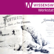 Bildausschnitt: Menükarte zum Empfang für den Polarforscher Fridtjof Nansen 1897 - Nummer 63 der Menükartensammlung der SBB Handschriftenabteilung. SBB-PK