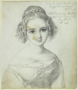 Wilhelm Hensel: Bildnis Fanny Mendelssohn Bartholdy, um 1822/23© Staatliche Museen zu Berlin, Kupferstichkabinett