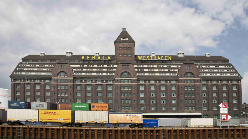 Der ehemalige Getreidespeicher im Berliner Westhafen (Foto: SBB-PK, Christine Kösser, 2009)