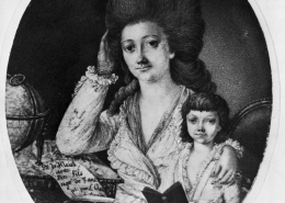 Heinrich von Kleist als Siebenjähriger mit seiner Mutter
