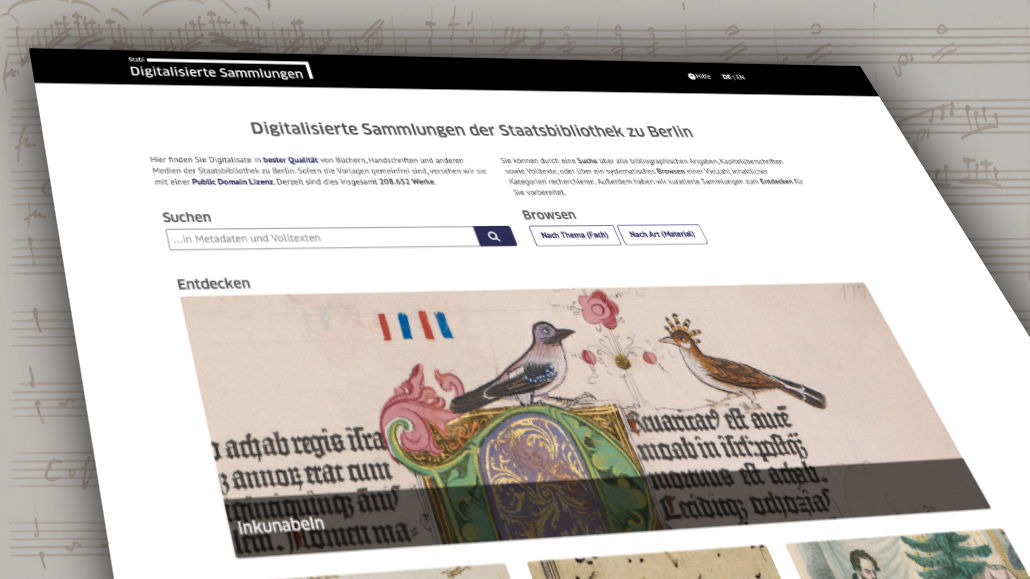 Digitalisierte Sammlungen der Staatsbibliothek zu Berlin